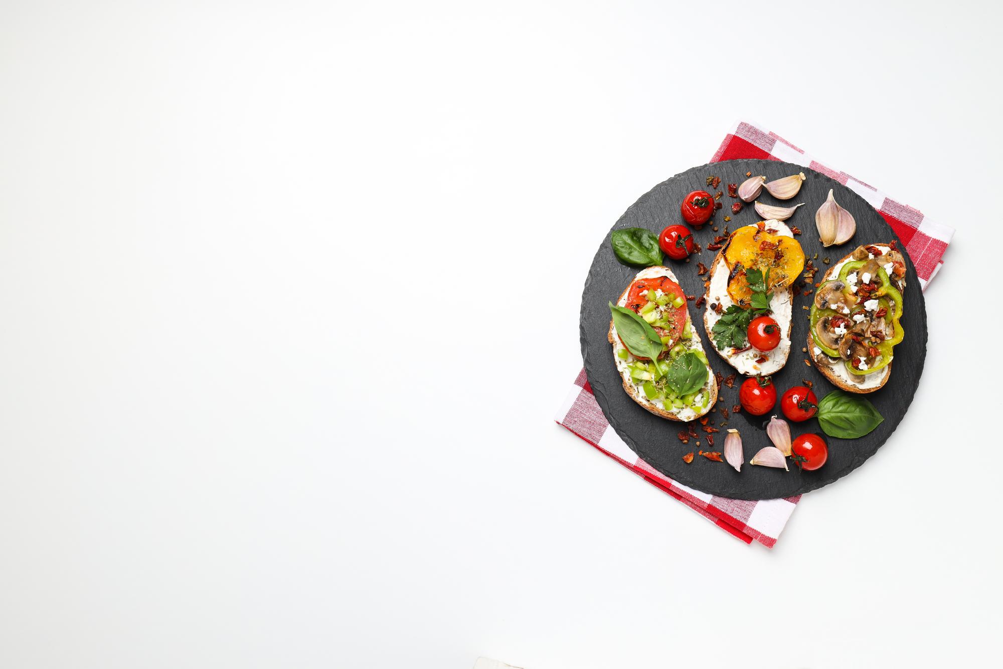 Assorted prepared dishes on wooden table